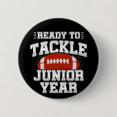 Fußball der 11. Klasse, bereit, wieder zur Schule Button (Vorderseite)