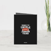 Fußball der 11. Klasse, bereit, wieder zur Schule Karte (Rückseite)