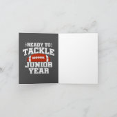 Fußball der 11. Klasse, bereit, wieder zur Schule Karte (Innenseite)