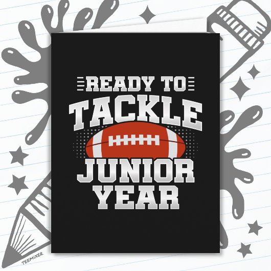 Fußball der 11. Klasse, bereit, wieder zur Schule  Karte