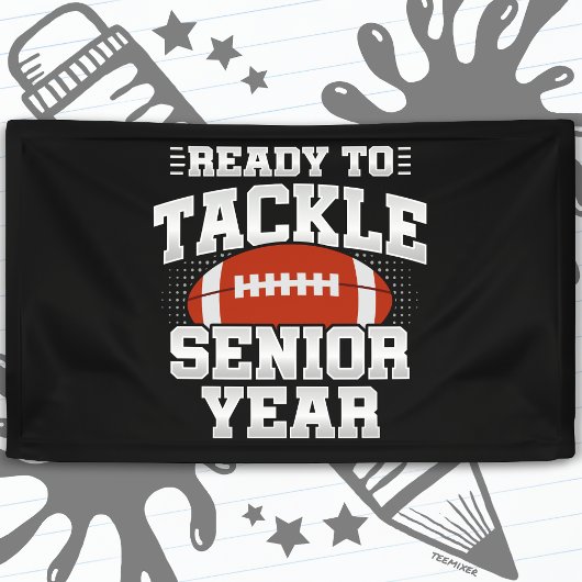 Fußball der 12. Klasse, bereit, wieder zur Schule  Banner