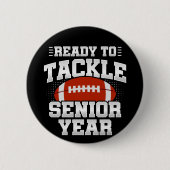 Fußball der 12. Klasse, bereit, wieder zur Schule  Button (Vorderseite)