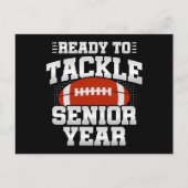 Fußball der 12. Klasse, bereit, wieder zur Schule Postkarte (Vorderseite)