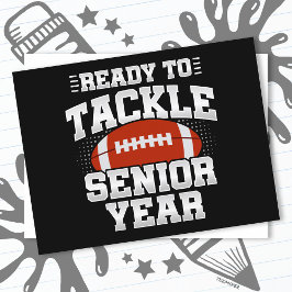 Fußball der 12. Klasse, bereit, wieder zur Schule Postkarte