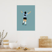 Fußball, der Bestste aller Zeiten Poster (Küche)
