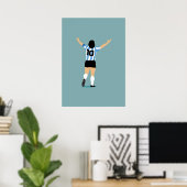 Fußball, der Bestste aller Zeiten Poster (Heimbüro)