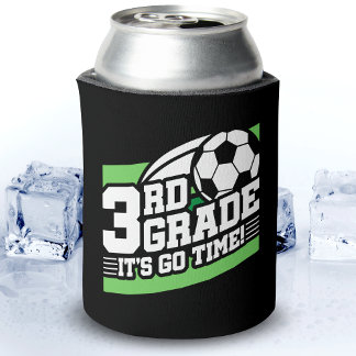 Fußball der dritten Klasse vom ersten Tag an zurüc Dosenkühler