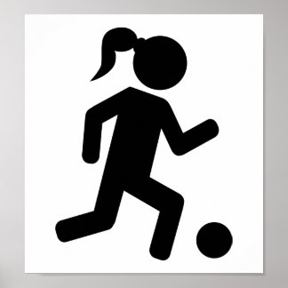 Fußball der Frauen Poster