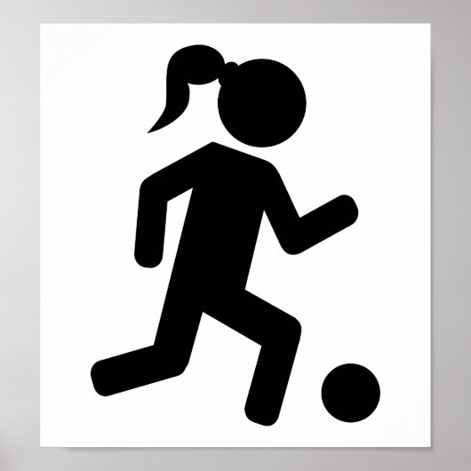 Fußball der Frauen Poster (Vorne)