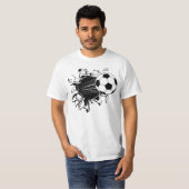 Fußball, der heraus sprengt T-Shirt (Vorne ganz)