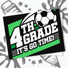 Fußball der vierten Klasse - erster Tag zurück zur Postkarte