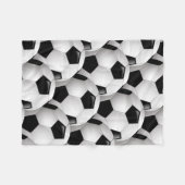 Fußball des Fußball-| Fleecedecke (Vorderseite (Horizontal))