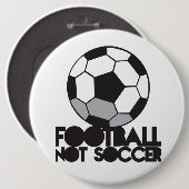 Fußball des FUSSBALLS nicht! Ball-Shirt Button (Vorne & Hinten)