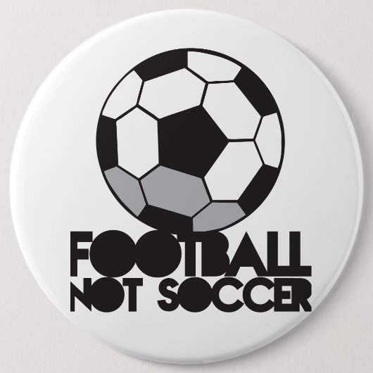 Fußball des FUSSBALLS nicht! Ball-Shirt Button (Vorderseite)
