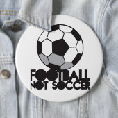 Fußball des FUSSBALLS nicht! Ball-Shirt Button (Beispiel)