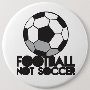 Fußball des FUSSBALLS nicht! Ball-Shirt Button