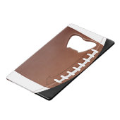 Fußball Design Flaschenöffner (Rückseite Schrägansicht)