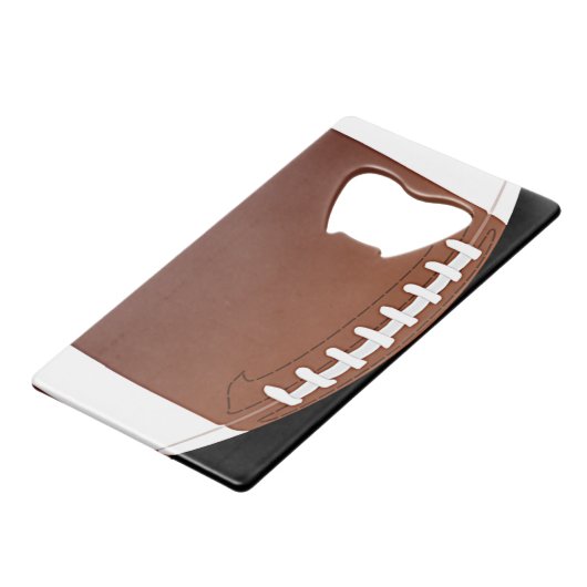 Fußball Design Flaschenöffner (Rückseite Schrägansicht)