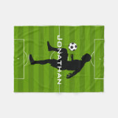 Fußball Design Fleece Blanket (Vorderseite (Horizontal))