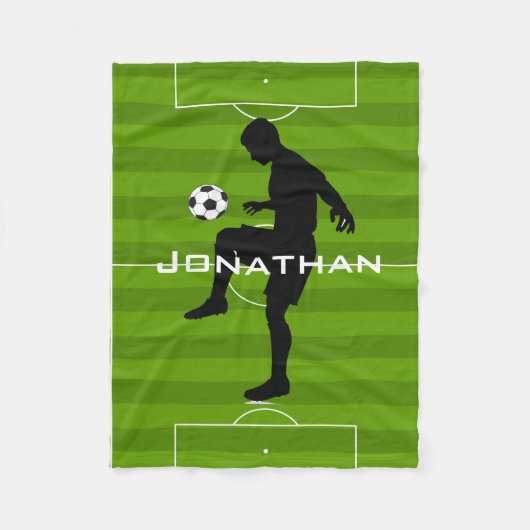 Fußball Design Fleece Blanket (Vorderseite)