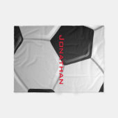 Fußball Design Fleece Blanket (Vorderseite (Horizontal))