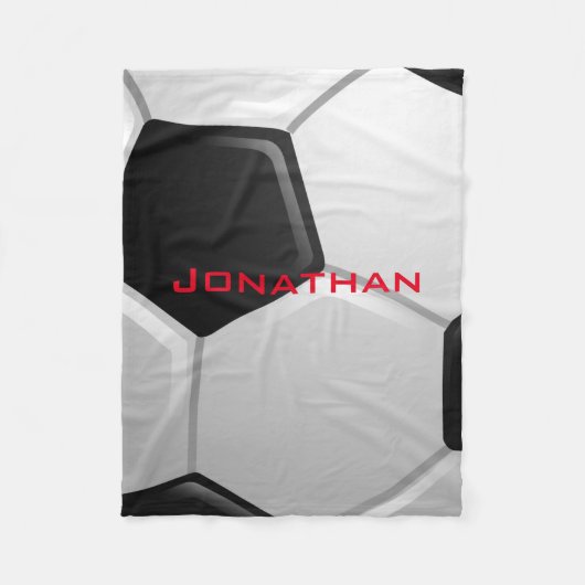 Fußball Design Fleece Blanket (Vorderseite)