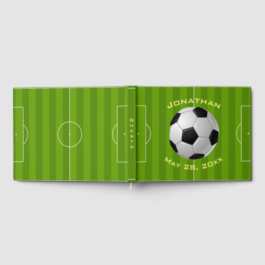 Fußball Design Gästebuch (Voll)