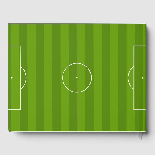 Fußball Design Gästebuch (Rückseite)