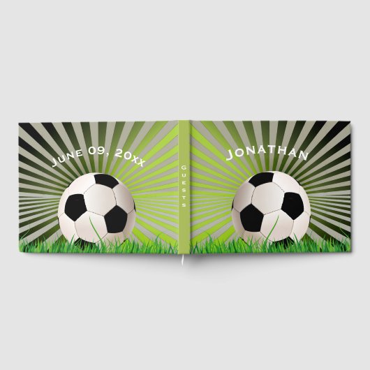 Fußball Design Gästebuch (Voll)