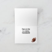 Fußball Design Geburtstagskarte Karte (Innenseite)