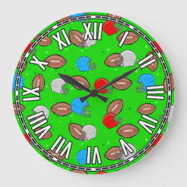 Fußball-Design Große Wanduhr