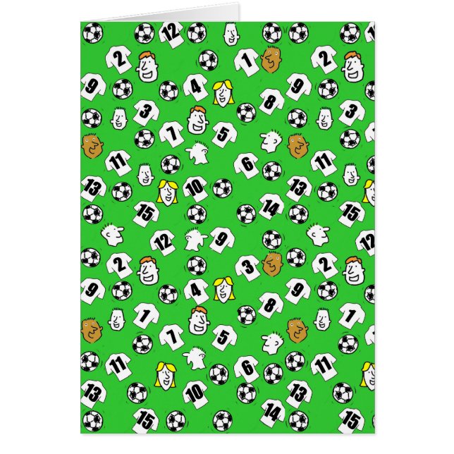 Fußball-Design mit Shirts in Weiß (Vorne)