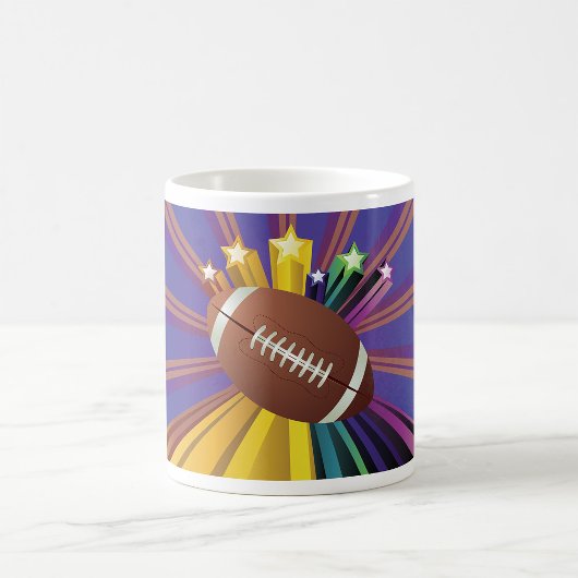 Fußball-Design mit Sternen Vibrierende Sportfans K Kaffeetasse