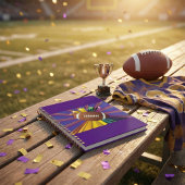 Fußball-Design mit Sternen Vibrierende Sportfans K Planer