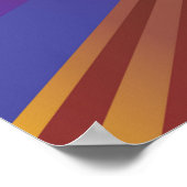 Fußball-Design mit Sternen Vibrierende Sportfans K Poster (Ecke)