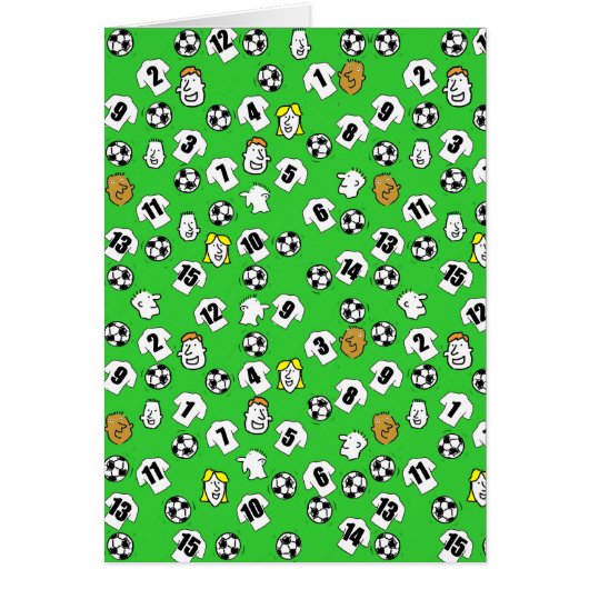 Fußball-Design mit weißen Shirts (Vorne)
