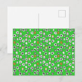 Fußball-Design mit weißen Shirts Postkarte (Vorne/Hinten)