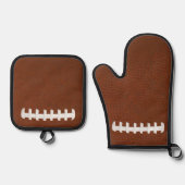 Fußball-Design Ofenhandschuh & Topflappen-Set (Vorderseite)