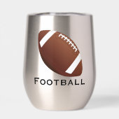 Fußball Design Thermal Wine Tumbler (Rückseite)