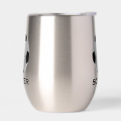 Fußball Design Thermal Wine Tumbler (Links)