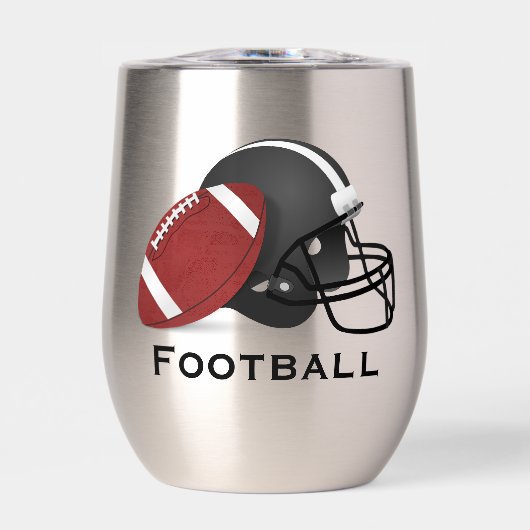 Fußball Design Thermal Wine Tumbler (Vorderseite)
