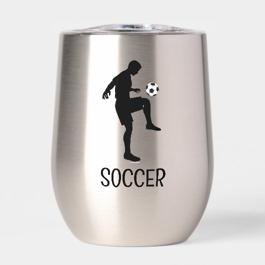 Fußball Design Thermal Wine Tumbler (Vorderseite)
