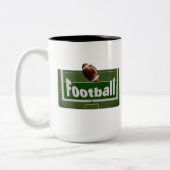 Fußball-Design Zweifarbige Tasse (Links)