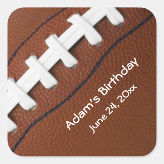 Fußball-Designaufkleber Quadratischer Aufkleber (Vorderseite)