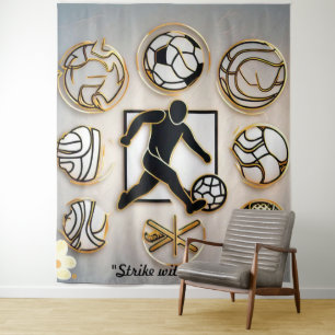 "Fußball-Designkonzepte" Wandteppich