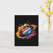 Fußball-Designs. Uni Football Graphic - Black Karte (Gelbe Blume)