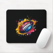 Fußball-Designs. Uni Football Graphic - Black Mousepad (Mit Mouse)