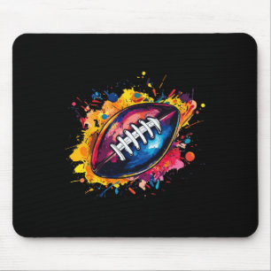 Fußball-Designs. Uni Football Graphic - Black Mousepad