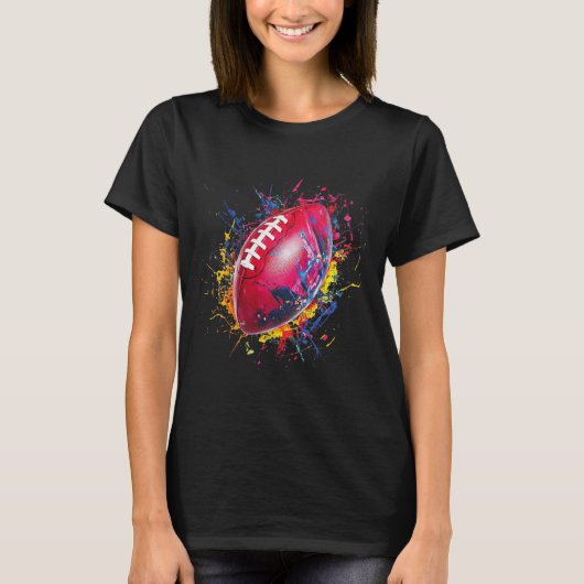 Fußball-Designs. Uni Football T-Shirt (Vorderseite)
