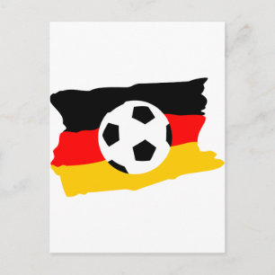 Fussball deutschland fahne postkarte